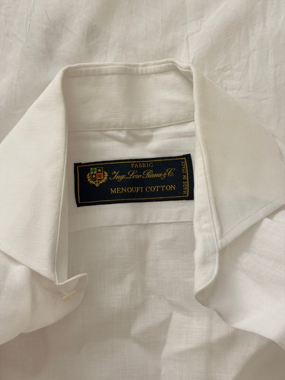 Loro Piana - Menoufi Cotton Men’s White Dress Shirt